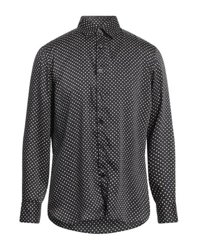 Pt Torino Man Shirt Black Size 17 Polyester
