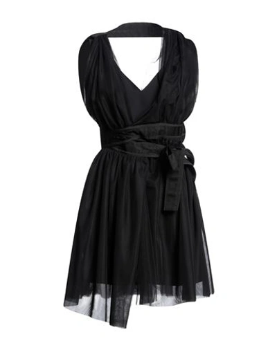 Pinko Woman Mini Dress Black Size 8 Polyamide, Polyester, Elastane