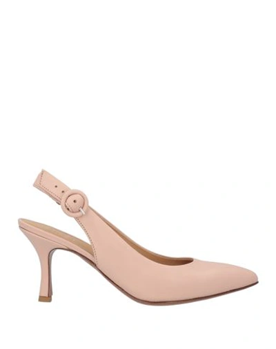 Fru Woman Pumps Blush Size 7 Soft Leather In Pink