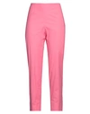 Piazza Sempione Woman Pants Pink Size 12 Cotton, Elastane