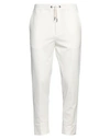 Hōsio Man Pants White Size 34 Cotton, Polyamide, Elastane