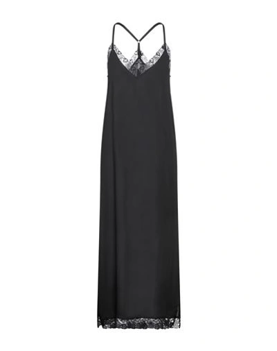 Cristinaeffe Woman Midi Dress Black Size L Polyester In Black
