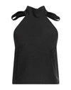 DEPARTMENT 5 DEPARTMENT 5 WOMAN TOP BLACK SIZE 8 LYCRA, POLYAMIDE