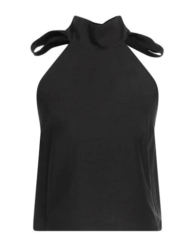 Department 5 Woman Top Black Size 8 Lycra, Polyamide