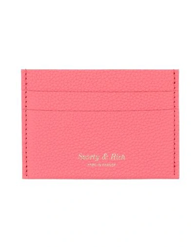 Sporty And Rich Sporty & Rich Woman Document Holder Coral Size - Leather In Red