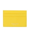 Sporty And Rich Sporty & Rich Woman Document Holder Yellow Size - Leather