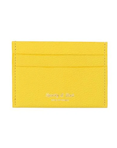 Sporty And Rich Sporty & Rich Woman Document Holder Yellow Size - Leather