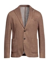 L.b.m 1911 L. B.m. 1911 Man Blazer Brown Size 40 Linen, Polyester