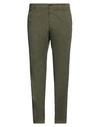 Berwich Man Pants Military Green Size 42 Cotton, Elastane