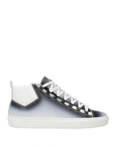 Thoms Nicoll Man Sneakers Grey Size 12 Calfskin