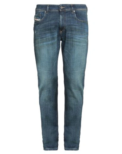 Diesel Man Jeans Blue Size 33w-30l Cotton, Elastomultiester, Elastane