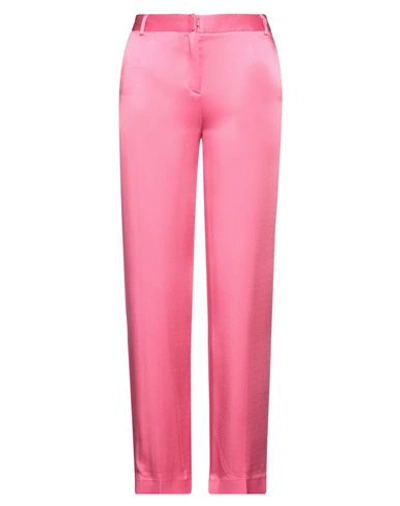 Act N°1 Woman Pants Fuchsia Size 4 Acetate, Viscose In Pink