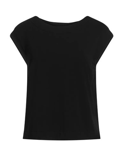 Gran Sasso Woman T-shirt Black Size 2 Viscose, Elastane