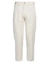 Berna Man Pants Beige Size 32 Cotton, Linen, Polyester