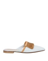 Rodo Woman Mules & Clogs White Size 7 Lambskin