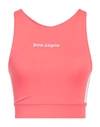 Palm Angels Woman Top Coral Size L Polyamide, Elastane, Polyester In Red