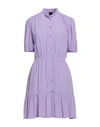 Pinko Woman Mini Dress Light Purple Size 8 Viscose