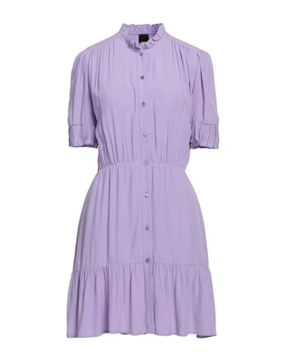 Pinko Woman Mini Dress Light Purple Size 8 Viscose In Purple
