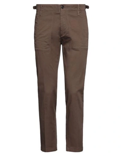 Mauro Grifoni Grifoni Man Pants Brown Size 30 Cotton, Elastane