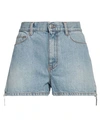 Costume National Woman Denim Shorts Blue Size 26 Cotton In Blue