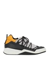 Ixos Woman Sneakers Black Size 6 Soft Leather, Textile Fibers In Black