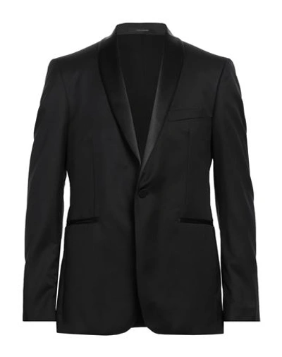 Tagliatore Man Blazer Black Size 44 Virgin Wool