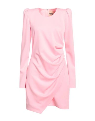 Aniye By Woman Mini Dress Pink Size 4 Polyester, Elastane
