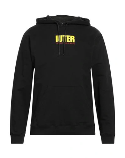 Iuter Man Sweatshirt Black Size S Cotton