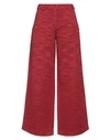 MISSONI MISSONI WOMAN PANTS RED SIZE 4 ALPACA WOOL, POLYAMIDE, WOOL