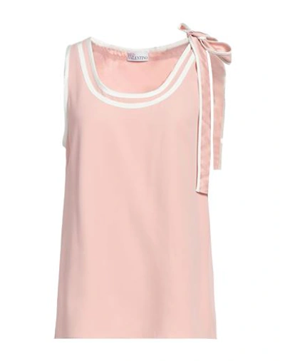 Red Valentino Redvalentino Bow Detailed Sleeveless Tank Top In Pink