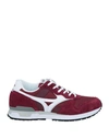 Mizuno Man Sneakers Burgundy Size 5.5 Textile Fibers, Leather In Red