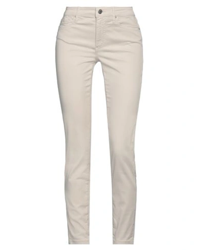 Armani Exchange Woman Pants Beige Size 32 Cotton, Elastane