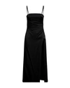 Act N°1 Woman Midi Dress Black Size 0 Acetate, Viscose
