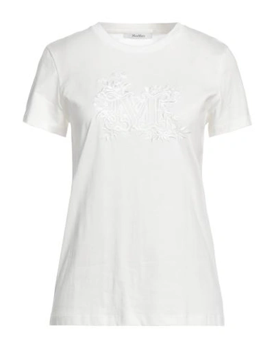 MAX MARA MAX MARA WOMAN T-SHIRT WHITE SIZE M COTTON