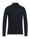 MAJESTIC MAJESTIC FILATURES MAN POLO SHIRT MIDNIGHT BLUE SIZE M COTTON