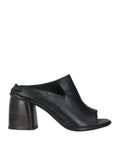 Jp/david Woman Mules & Clogs Black Size 8 Leather