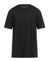 Roberto Collina Man T-shirt Black Size 44 Cotton
