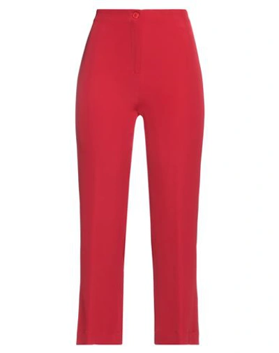 Compagnia Italiana Woman Pants Red Size 4 Polyester, Elastane