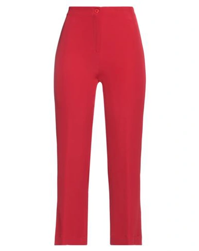 Compagnia Italiana Woman Pants Red Size 8 Polyester, Elastane