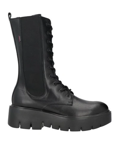 Callaghan Woman Ankle Boots Black Size 8 Leather In Black