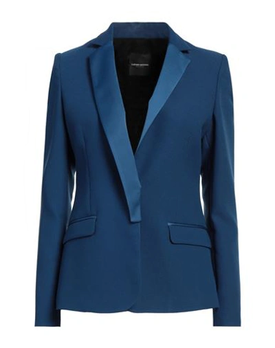 Costume National Woman Blazer Bright Blue Size 4 Polyester