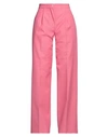 Palm Angels Woman Pants Fuchsia Size 10 Cotton, Polyester In Pink