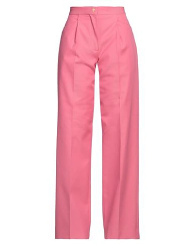 Palm Angels Woman Pants Fuchsia Size 10 Cotton, Polyester In Pink