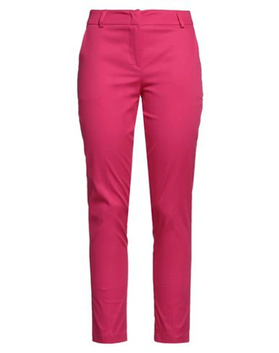 Lafty Lie Woman Pants Fuchsia Size 10 Cotton, Elastane In Pink