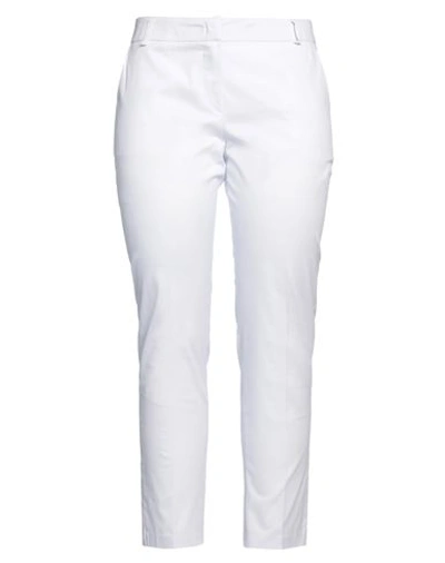 Lafty Lie Woman Pants White Size 10 Cotton, Elastane