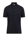 H953 Man Polo Shirt Midnight Blue Size 42 Cotton