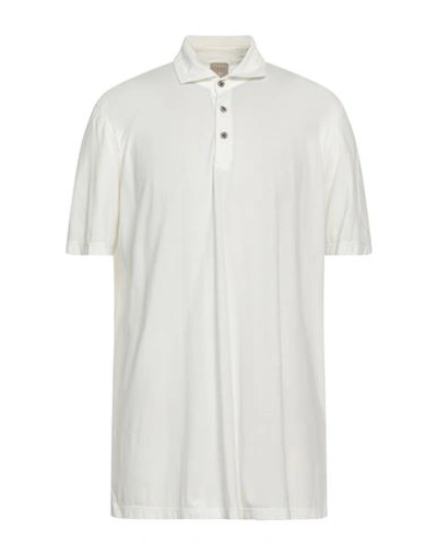 H953 Man Polo Shirt Ivory Size 50 Cotton In White