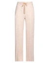 Peserico Woman Pants Sand Size 10 Linen, Cotton In Beige