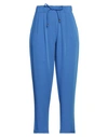 Angela Mele Milano Woman Pants Blue Size Xl Viscose, Polyester, Elastane
