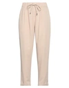 Angela Mele Milano Woman Pants Sand Size Xl Viscose, Polyester, Elastane In Beige